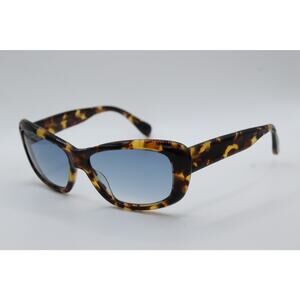 Tortoise Rectangular Cat-Eye Sunglasses